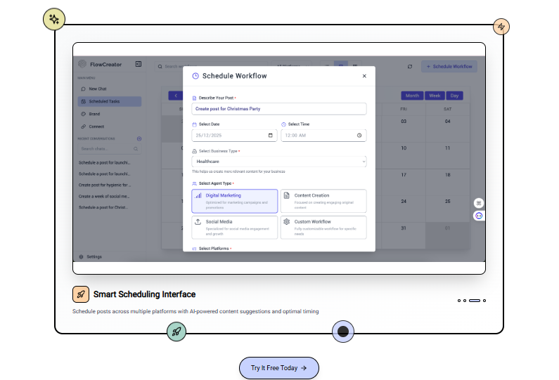 Smart Scheduling Interface